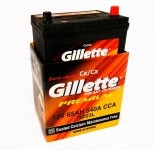 Аккумулятор автомобильный Gillette Premium 6СТ-65 п.п. (азия)